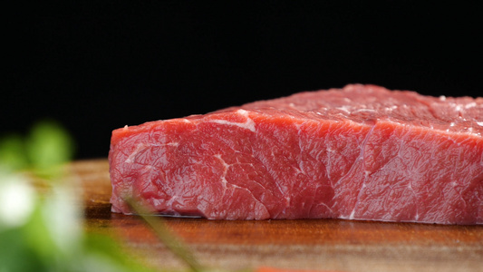 4K牛肉切牛肉生鲜肉类视频