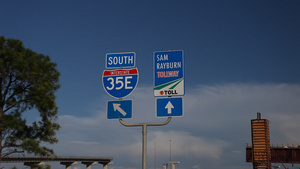 35号高速公路和SamRayburn公路6秒视频