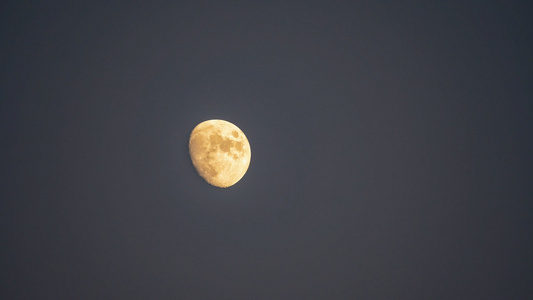 6K夜空中月亮升起延时素材视频