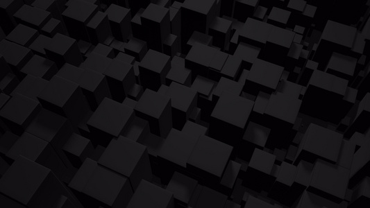 黑色未来主义3d几何背景视频