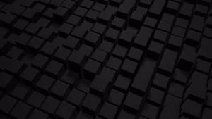 黑色未来立方体3D背景20秒视频