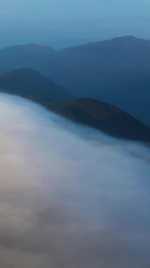 【旅游宣传片】广西航拍桂林猫儿山云海合集蓝色的67秒视频