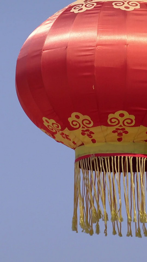 中国传统文化元素红色的灯笼视频合集文化符号58秒视频