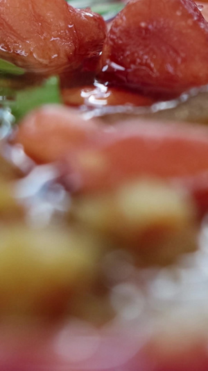 美食酸辣粉实拍微距特写视频美食宣传30秒视频