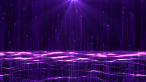 蓝紫色节日舞台粒子星空背景15秒视频