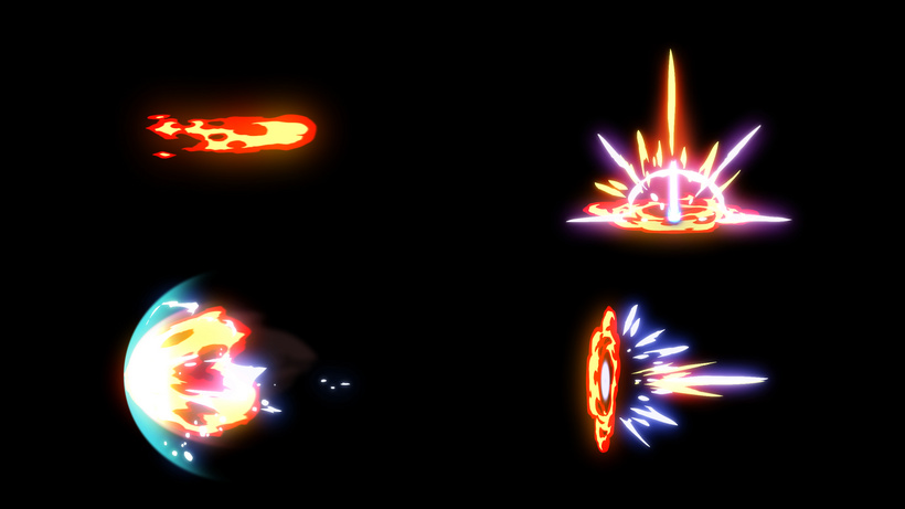 4款MG卡通特效冲击波-资灵