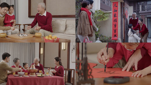 春节一家人团聚合集91秒视频