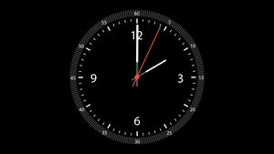 时钟AE模板3指针可调节10秒视频