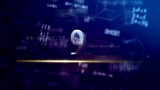 三维科技10秒倒计时logo演绎AEcc2017模板视频