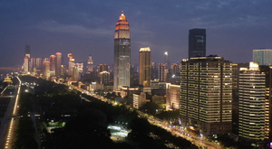 武汉城市夜景航拍4K视频33秒视频