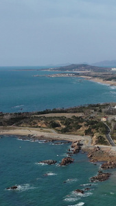 青岛金沙滩海水浴场航拍视频度假区视频