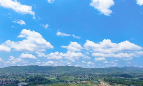 山川蓝天白云延时摄影视频