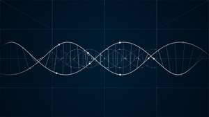 DNA螺旋动态背景10秒视频