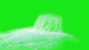 瀑布特效绿幕素材14秒视频