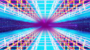光晕能量矩阵科幻空间旋转隧道穿梭背景40秒视频