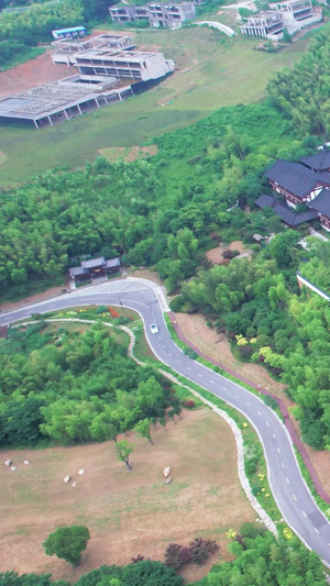 航拍4A级景区南京牛首山佛顶寺寺庙29秒视频