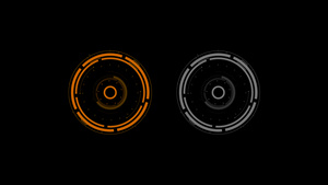 科技HUD圆圈动画15秒视频