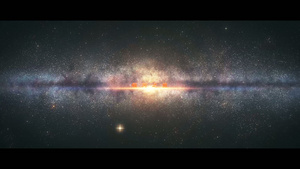 宇宙空间太空粒子星光文字标题片头AE模板50秒视频