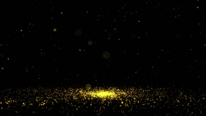 金色黄金粒子特效视频素材20秒视频
