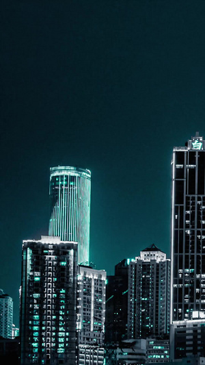 黑冰感觉的城市夜景素材重庆夜景13秒视频
