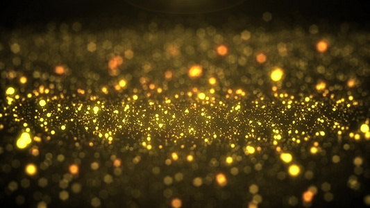 唯美的金色粒子视频素材视频