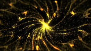 金色粒子汇聚视频素材25秒视频