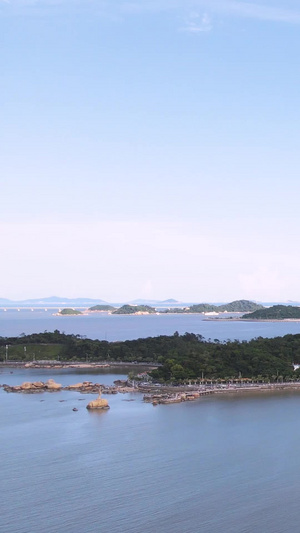 航拍珠海海景城市风光素材天空空镜55秒视频