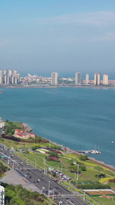 青岛城市风光航拍视频海滨风光视频