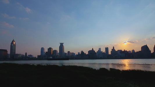 上海外滩黄浦江夜景视频