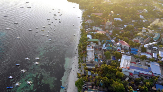 菲律宾薄荷岛海岸线航拍4K高清视频视频