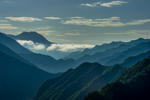 4K延时秦岭山自然风景10秒视频