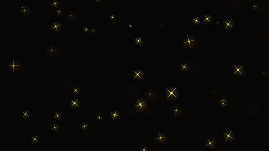 闪耀小星星动态粒子素材视频