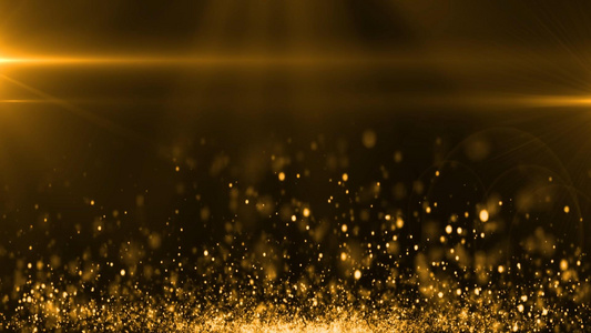 金色粒子光效动态背景视频素材视频