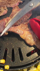 韩式烤肉特色餐饮美食素材餐饮素材视频