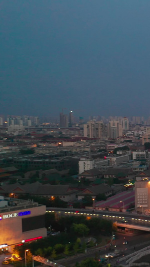 天津之眼摩天轮夜景一线城市50秒视频