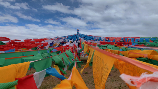 西藏经幡视频视频