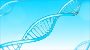 卡通DNA链条生物视频素材20秒视频