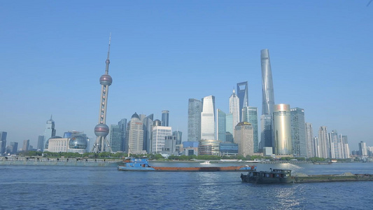 上海外滩东方明珠上海中心视频