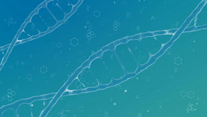双螺旋DNA基因链背景素材20秒视频