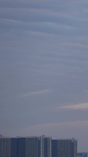 延时摄影海景蓝色海洋夕阳落日余晖天空5k素材12秒视频