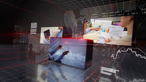 科技感立体图文展示AEcc2017视频模板21秒视频
