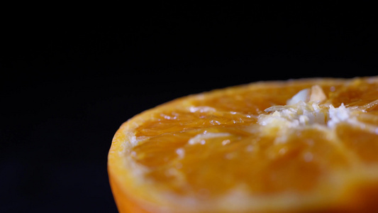 切开的橘子果肉视频