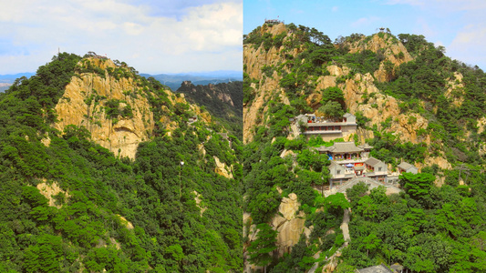 千山5A级风景区普安观索道景点视频