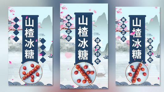 中国风糖葫芦促销视频海报视频