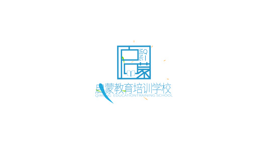 扁平化图形动画效果展示LOGO视频