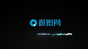 大气震撼闪电能量标志展示AECC2015模板10秒视频