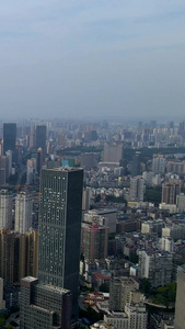 航拍城市金融街摩天大楼建筑群视频素材高楼大厦视频