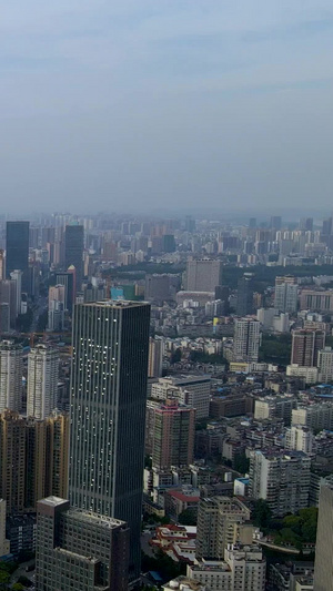 航拍城市金融街摩天大楼建筑群视频素材高楼大厦40秒视频