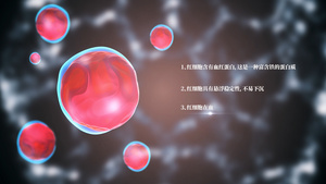 4k免疫抗疫造血红细胞AE模板15秒视频