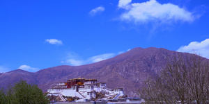 西藏5A景区拉萨布达拉宫8K延时14秒视频
